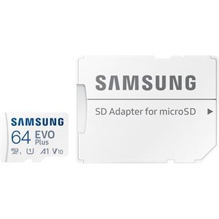 64 MB Samsung EVO Plus microSD Class 10 UHS-I U3 Retail