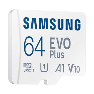 64GB Samsung EVO PLUS microSD 2024 inkl. SD Adapter Speicherkarte