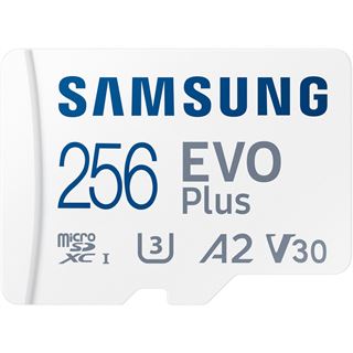 256GB Samsung EVO PLUS microSD 2024 inkl. SD Adapter Speicherkarte