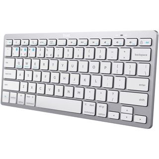 Trust Tastatur Bluetooth Deutsch weiß (kabellos)