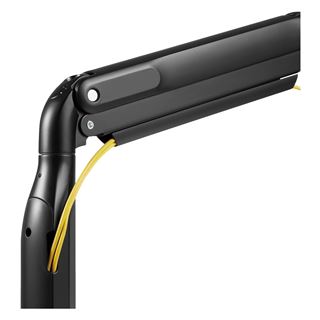 V7 DUAL MONITOR GAS SPRING MOUNT ERGO CROSSBAR HANDLE FULL MOTION