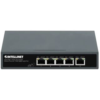 Intellinet 5-Port PoE++ Switch 4 Gb + 1 RJ45 Gb Uplink-Port