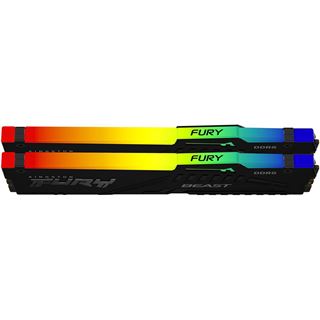 32GB Kingston FURY Beast RGB schwarz DDR5-6400 DIMM CL32 Dual Kit