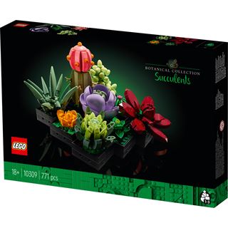 LEGO Botanicals 10309 Sukkulenten, Bauset mit Dekopflanzen