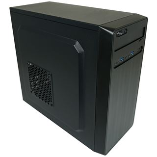 LC-Power 2017MB Mini Tower ohne Netzteil schwarz