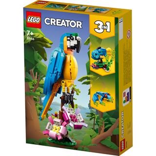 LEGO Creator 3in1 31136 Exotischer Papagei Tier-Spielzeug-Set