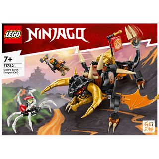 LEGO NINJAGO 71782 Coles Erddrache EVO, Drachen-Spielzeug mit Figuren