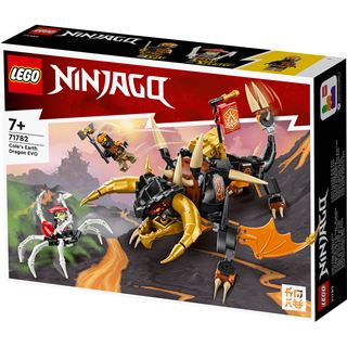 LEGO NINJAGO 71782 Coles Erddrache EVO, Drachen-Spielzeug mit Figuren