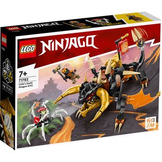 LEGO NINJAGO 71782 Coles Erddrache EVO, Drachen-Spielzeug mit Figuren