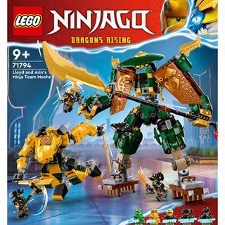 LEGO NINJAGO 71794 Lloyds und Arins Training-Mechs mit Action-Figuren