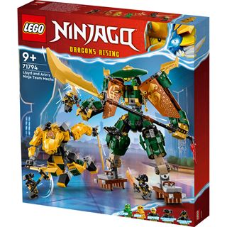 LEGO NINJAGO 71794 Lloyds und Arins Training-Mechs mit Action-Figuren