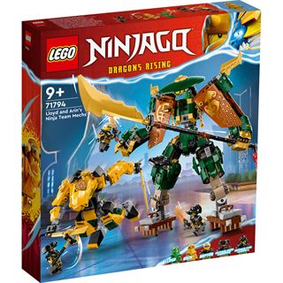 LEGO NINJAGO 71794 Lloyds und Arins Training-Mechs mit Action-Figuren