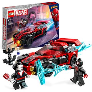 LEGO Marvel 76244 Miles Morales vs. Morbius, Spider-Man Spielzeugauto