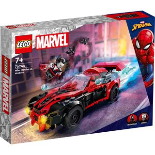 LEGO Marvel 76244 Miles Morales vs. Morbius, Spider-Man Spielzeugauto