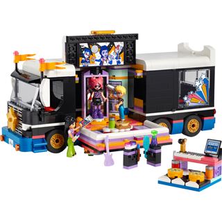 LEGO Friends 42619 Popstar-Tourbus, Musik-Set mit LKW-Spielzeug und
