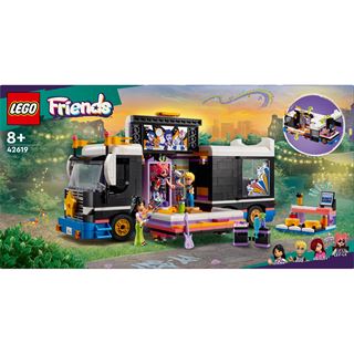 LEGO Friends 42619 Popstar-Tourbus, Musik-Set mit LKW-Spielzeug und