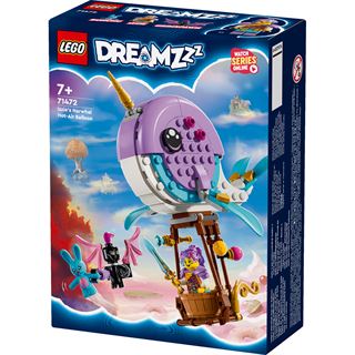 LEGO DREAMZzz 71472 Izzies Narwal-Heißluftballon,