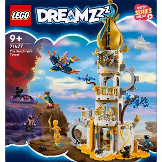 LEGO DREAMZzz 71477 Turm des Sandmanns, Schloss-Spielzeug mit