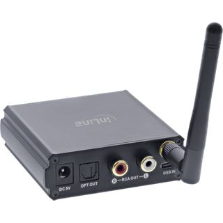 InLine Bluetooth 5.1 HiFi-Receiver & USB DAC, mit LCD