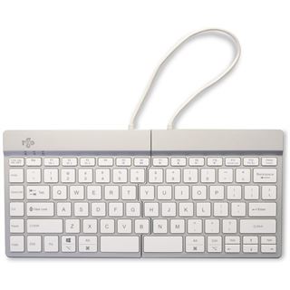 R-Go Tastatur Split Break US-Layout Bluetooth weiß