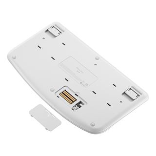 Logitech Wave Keys USB und Bluetooth Deutsch weiß (kabellos)