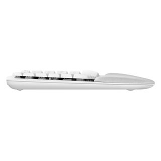 Logitech Wave Keys USB und Bluetooth Deutsch weiß (kabellos)