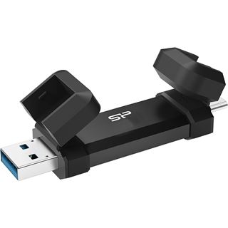 250GB Silicon Power Portable-Stick-SSD USB 3.2 DS72 Black