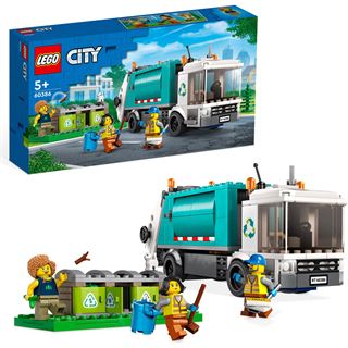 LEGO City 60386 Müllabfuhr, Müllwagen Spielzeug für