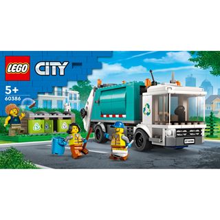 LEGO City 60386 Müllabfuhr, Müllwagen Spielzeug für
