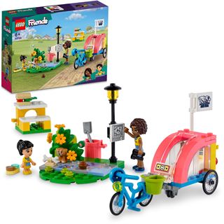 LEGO Friends 41738 Hunde-Rettungsfahrrad, Tier-Spielzeug mit Welpe