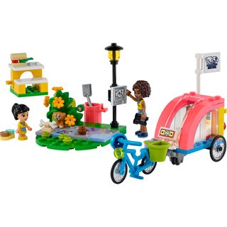 LEGO Friends 41738 Hunde-Rettungsfahrrad, Tier-Spielzeug mit Welpe