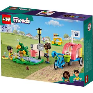 LEGO Friends 41738 Hunde-Rettungsfahrrad, Tier-Spielzeug mit Welpe