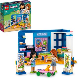 LEGO Friends 41739 Lianns Zimmer, Mini-Puppen und Spielzeug-Tier-Set
