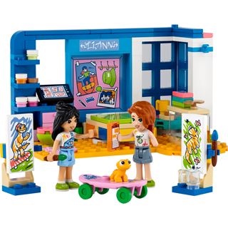 LEGO Friends 41739 Lianns Zimmer, Mini-Puppen und Spielzeug-Tier-Set