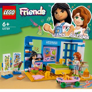 LEGO Friends 41739 Lianns Zimmer, Mini-Puppen und Spielzeug-Tier-Set
