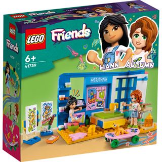 LEGO Friends 41739 Lianns Zimmer, Mini-Puppen und Spielzeug-Tier-Set