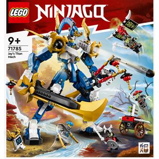 LEGO NINJAGO 71785 Jays Titan-Mech, Ninja Spielzeug für Jungen