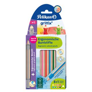 Pelikan griffix Bunts./Bleist. Mix 10 St&uuml;ck in Faltschachtel