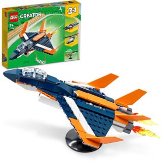 LEGO Creator 3in1 31126 Überschalljet, Hubschrauber, Boot,