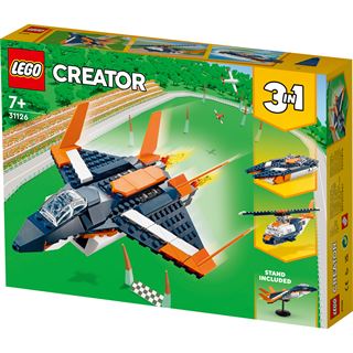 LEGO Creator 3in1 31126 Überschalljet, Hubschrauber, Boot,