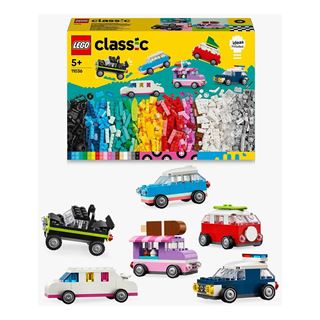 LEGO Classic 11036 Kreative Fahrzeuge, Bausteine-Set mit Autos und
