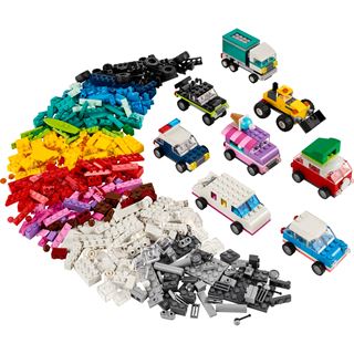LEGO Classic 11036 Kreative Fahrzeuge, Bausteine-Set mit Autos und