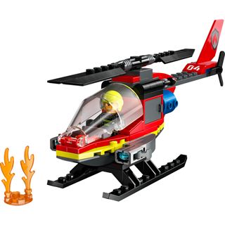 LEGO City 60411 Feuerwehrhubschrauber, Feuerwehr-Spielzeug mit