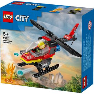 LEGO City 60411 Feuerwehrhubschrauber, Feuerwehr-Spielzeug mit