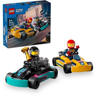 LEGO City 60400 Go-Karts mit Rennfahrern, Set mit Spielzeug-Autos