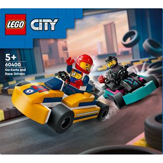 LEGO City 60400 Go-Karts mit Rennfahrern, Set mit Spielzeug-Autos