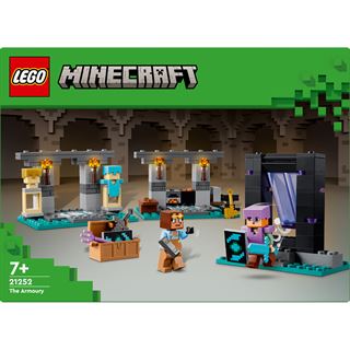 LEGO Minecraft 21251 Die Waffenkammer, Set mit Spielzeug-Waffen und