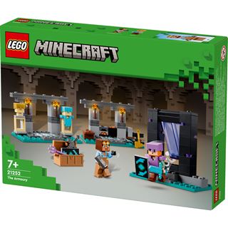 LEGO Minecraft 21251 Die Waffenkammer, Set mit Spielzeug-Waffen und