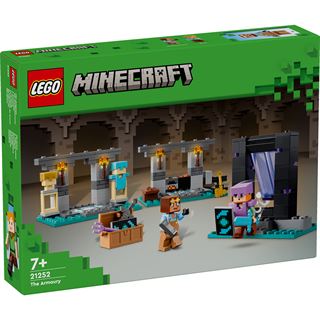 LEGO Minecraft 21251 Die Waffenkammer, Set mit Spielzeug-Waffen und