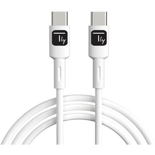 (&euro;6,90*/1m) 1.00m Techly USB2.0 Anschlusskabel USB C Stecker auf